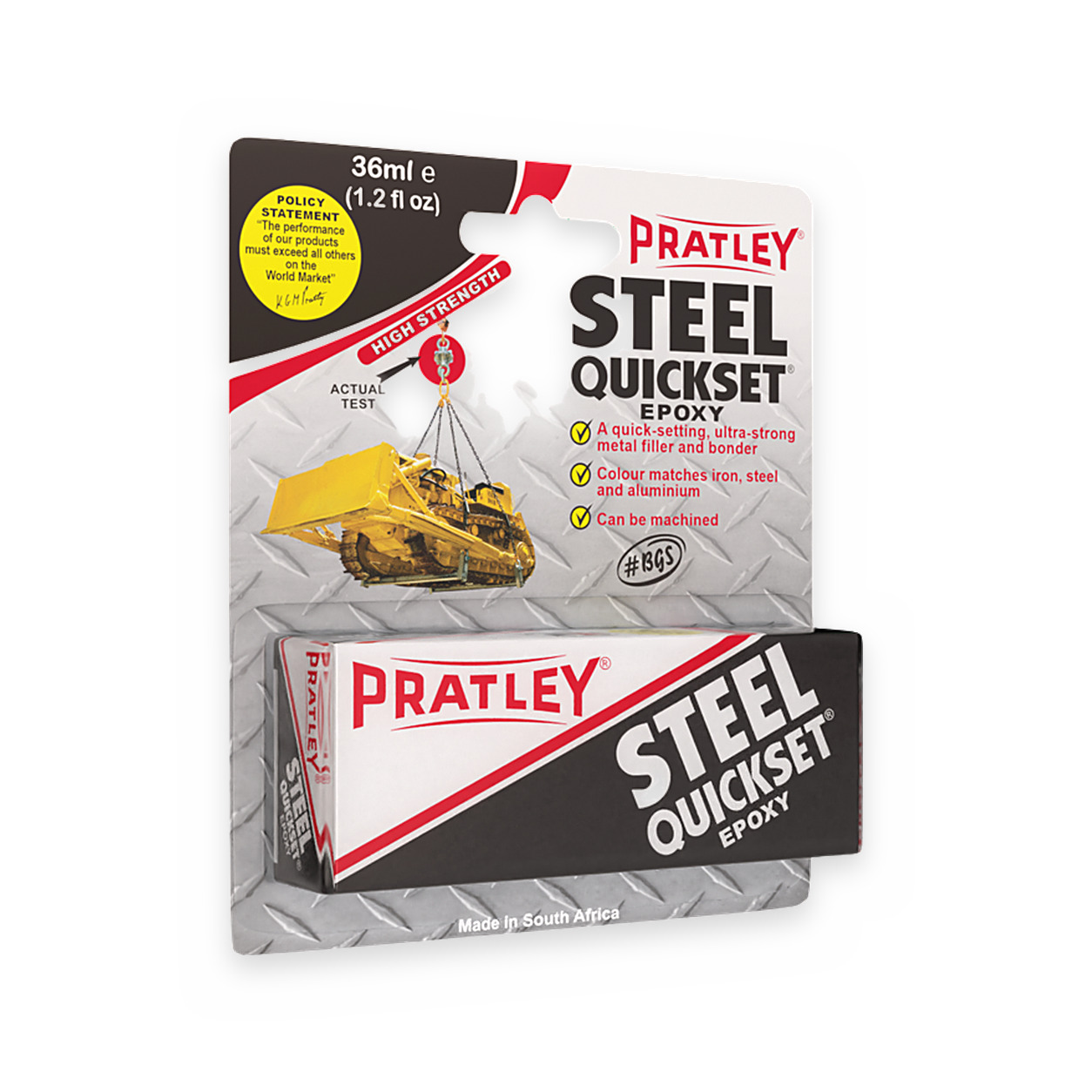 Pratley Steel Quickset Epoxy – 36ml (2 x 18ml)