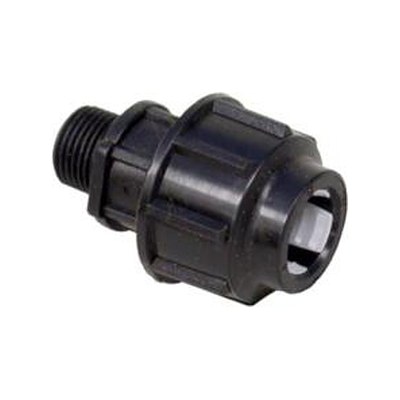 KonstruktIt HDPE Compression Coupler 25mm x 1/2", Male Thread