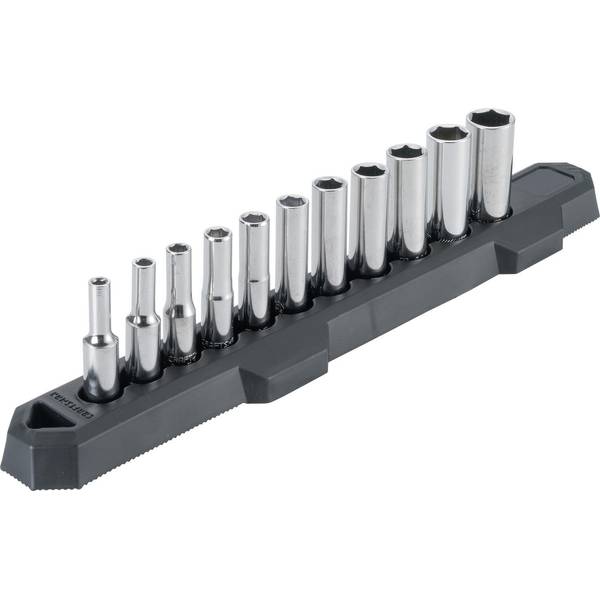 KonstruktIt Deep Socket Set 11 Piece, 1/4" Drive