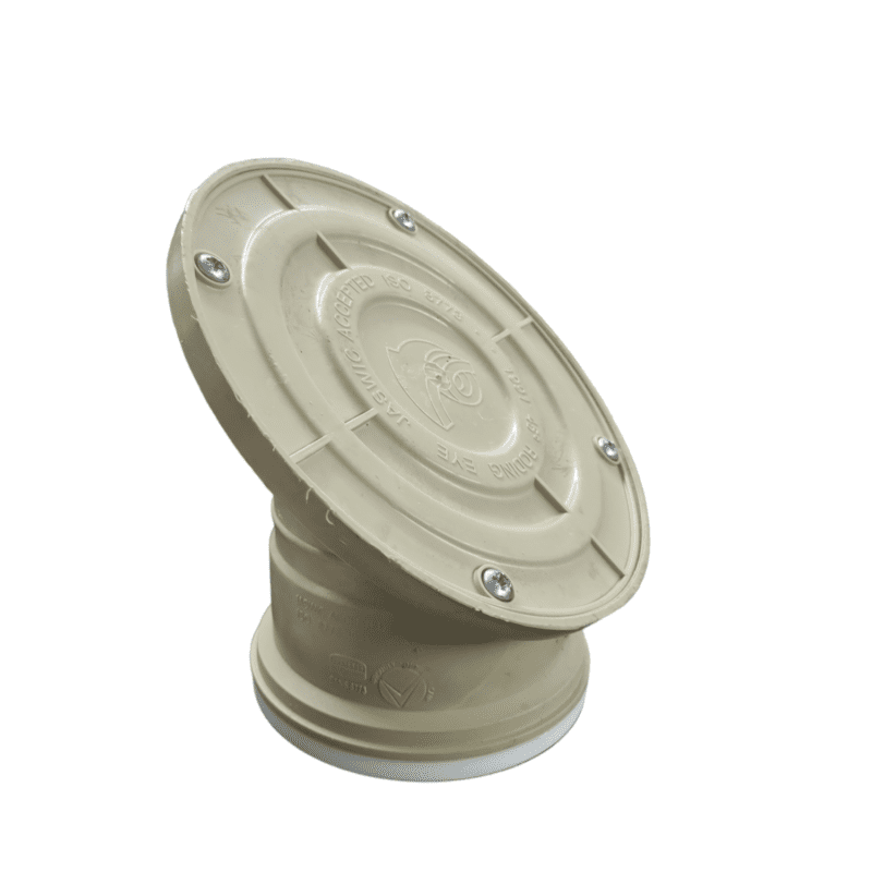 PVC Rodding Eye 110mm x 45°, Oval