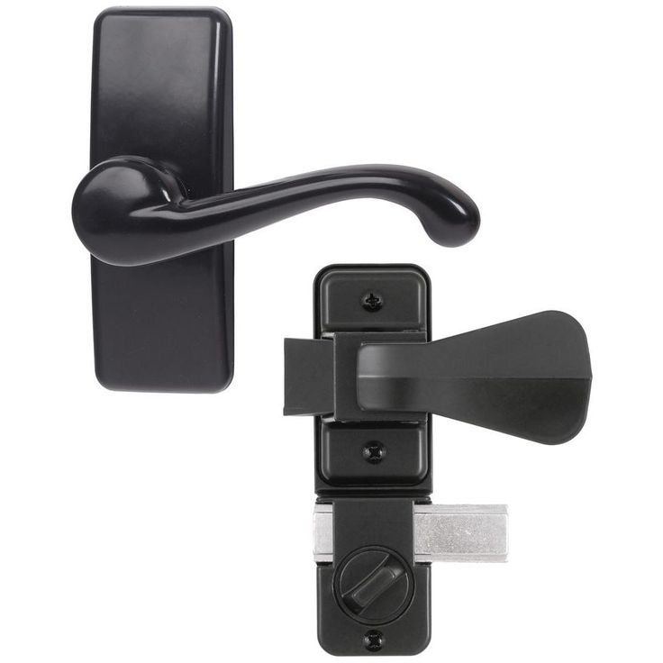 Garage Screen Door Handle, Black