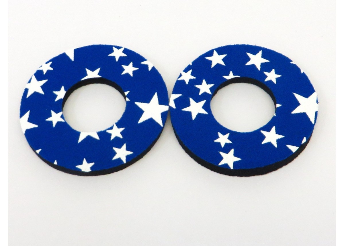 BMX Grips Star, Blue/White