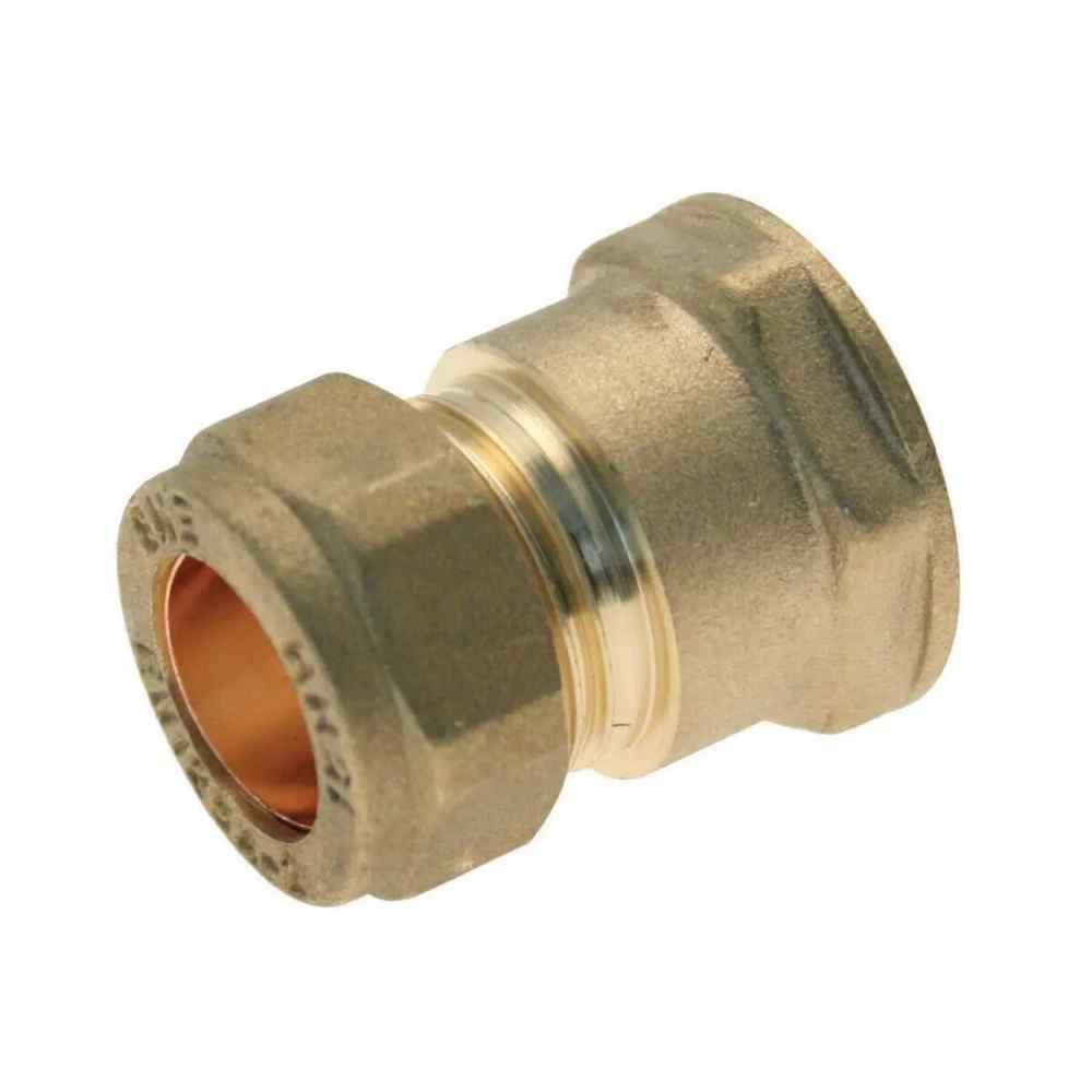 Compression Coupler 15mm x Female Iron