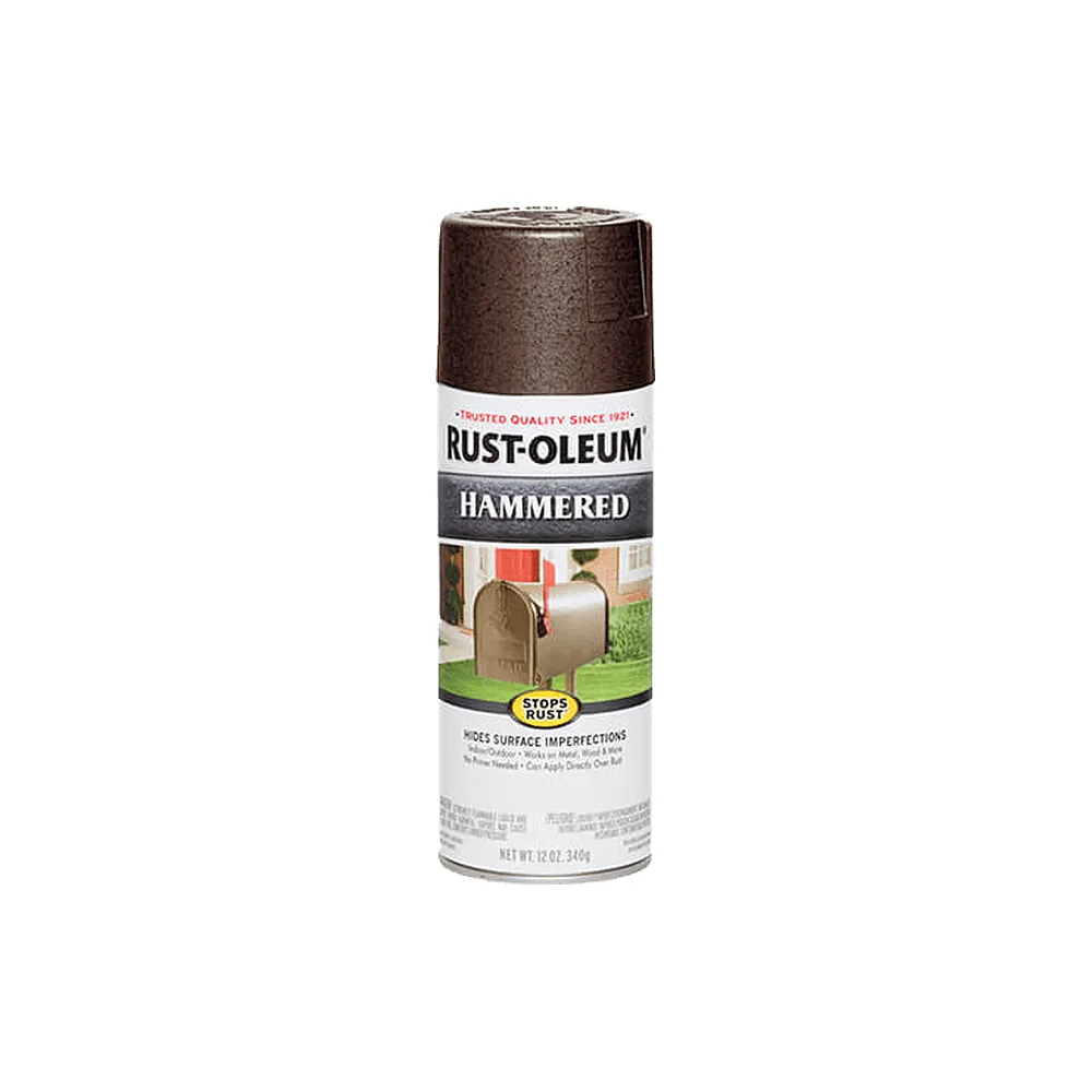 Rust-Oleum Stops Rust Hammered Spray Brown 340g