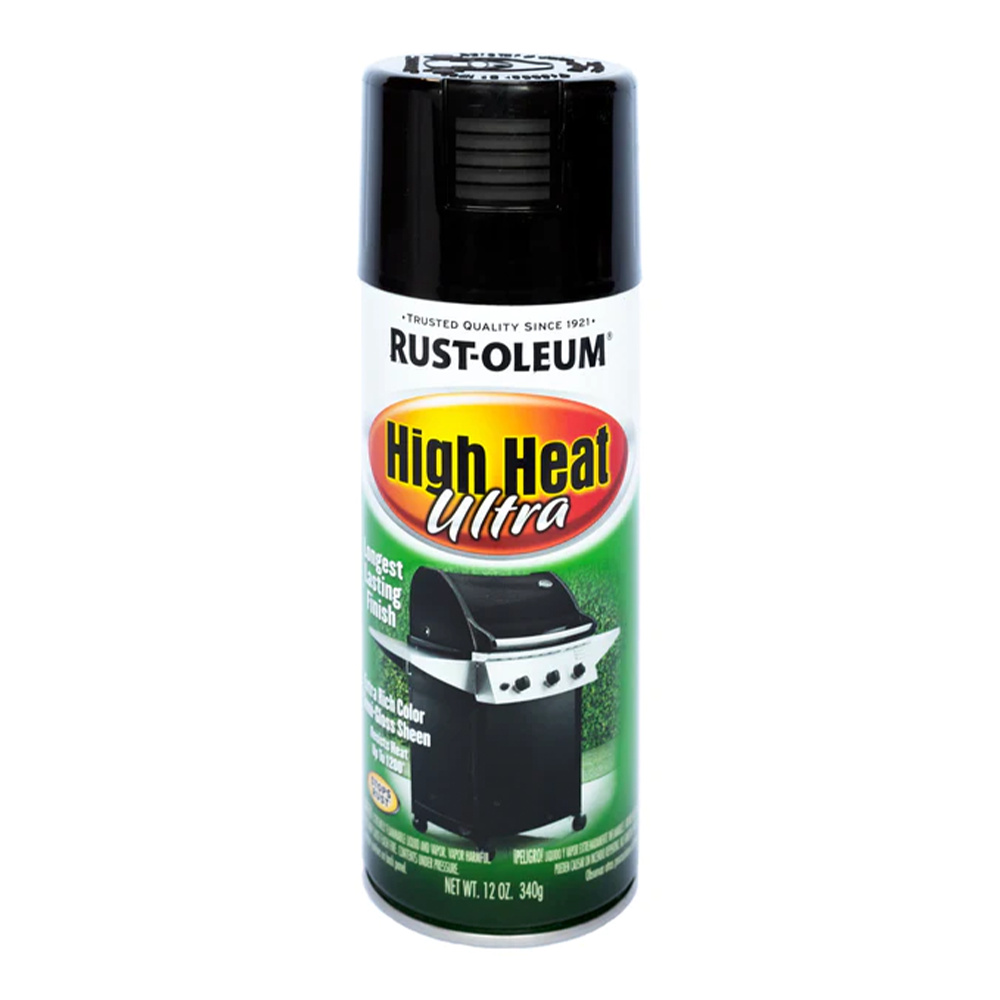 Rust-Oleum High Heat Ultra Spray Semi-Gloss Black 340g