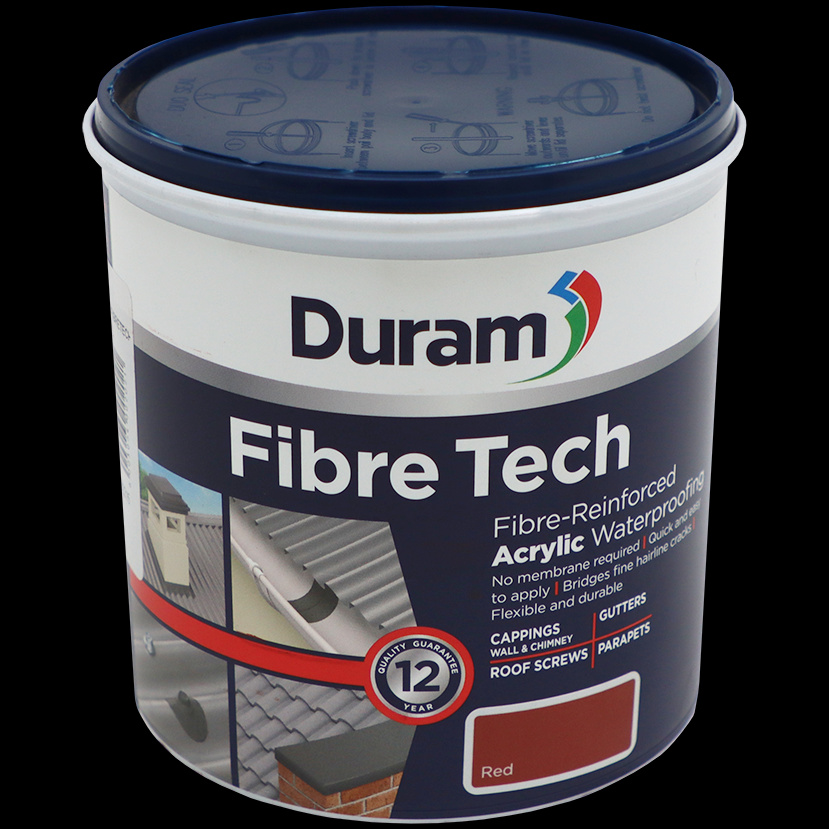 Duram FibreTech Roof Waterproofer, Red – 1L