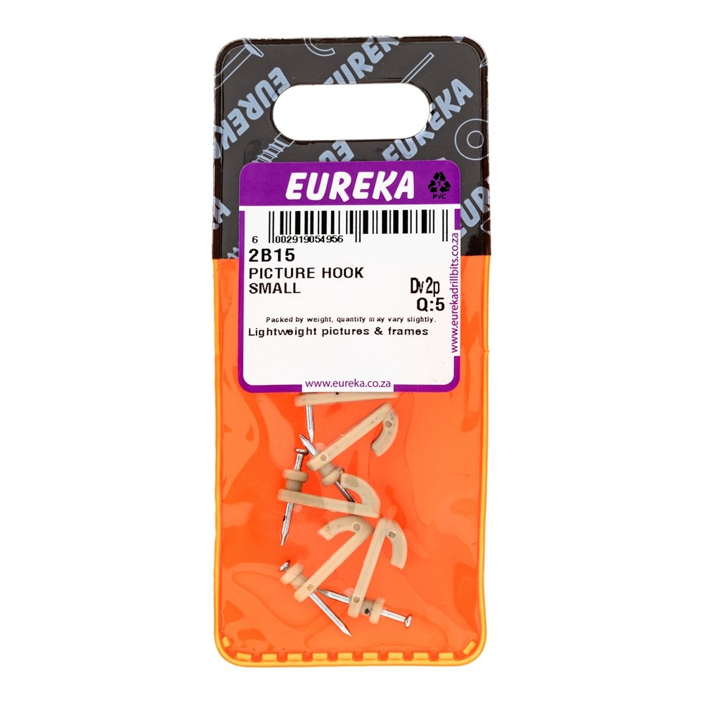 Eureka Picture Hook, 3-Pin – Small – pack of 5