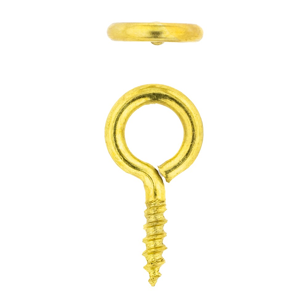 Eureka Picture Eye, Brass Plated 12 x 7mm – 20 Pack