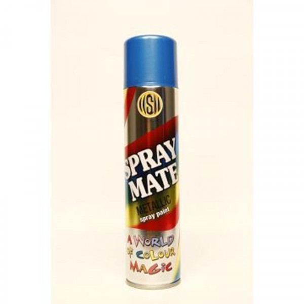 Spraymate Metallic Spray Paint, Metallic Blue – 250ml