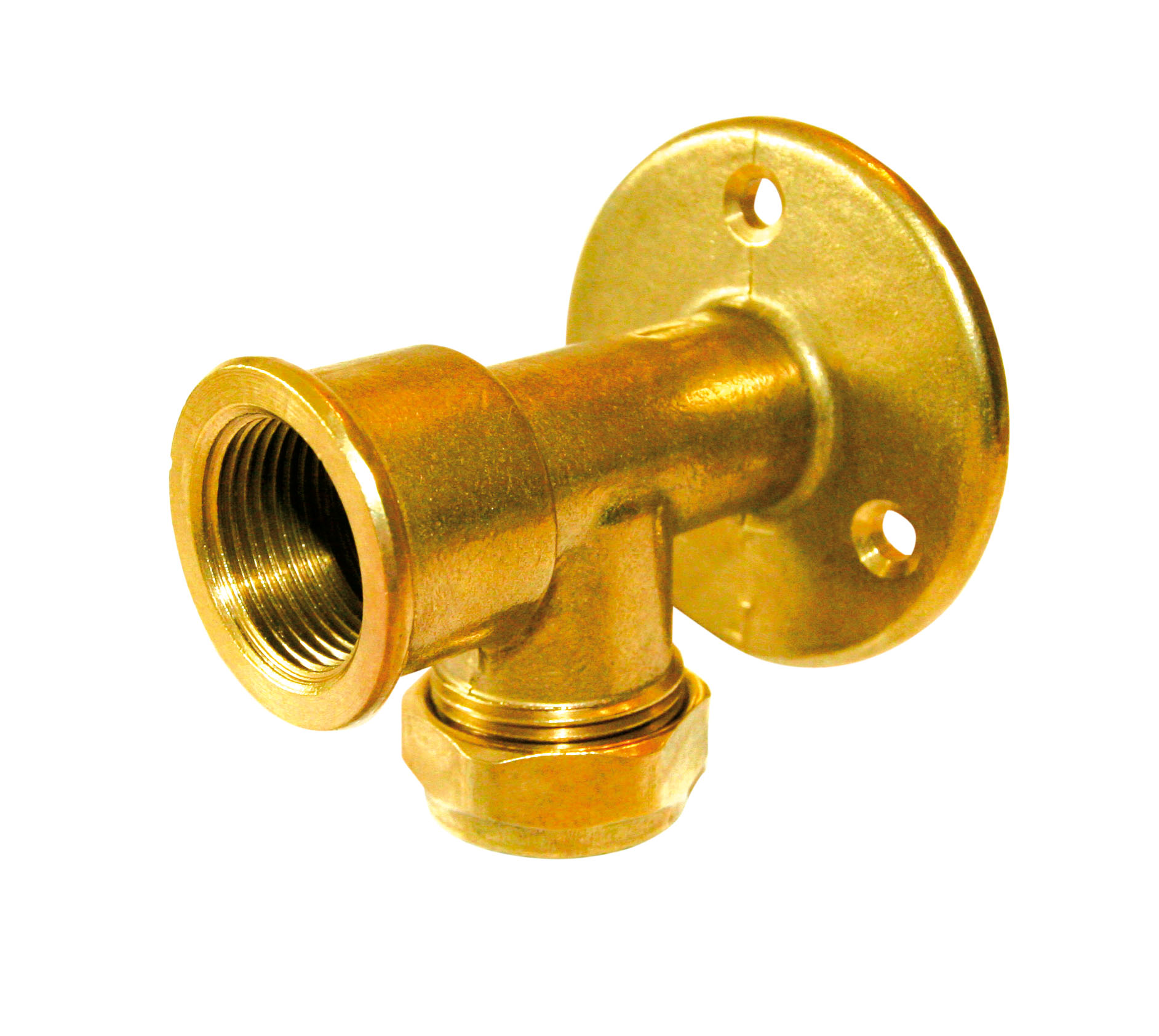 Wallplate Elbow 22mm x 3/4"