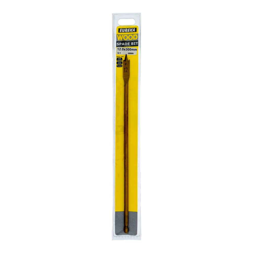 Eureka Spade Bit (Flat Wood Bit), Titanium – 12 x 300mm
