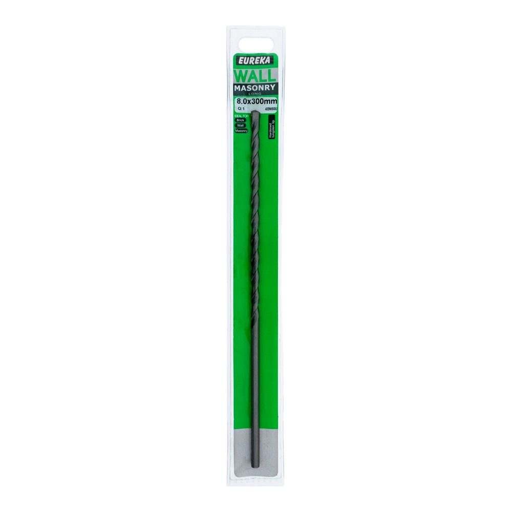 Eureka Long Masonry Drill Bit – 8 x 300mm