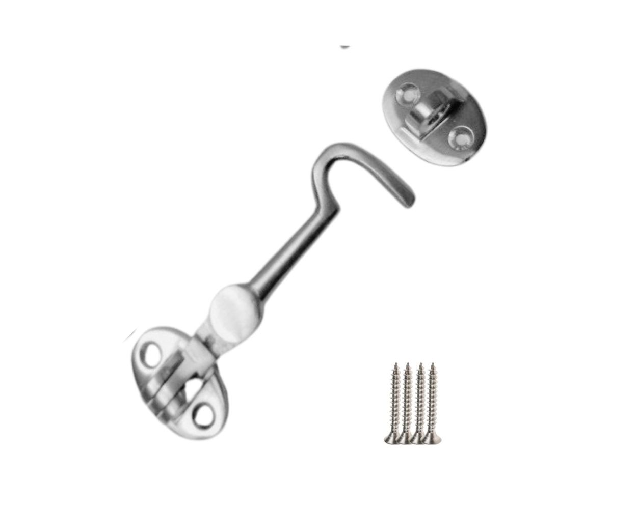 KonstruktIt Cabin Hook 100mm, Chrome on Brass