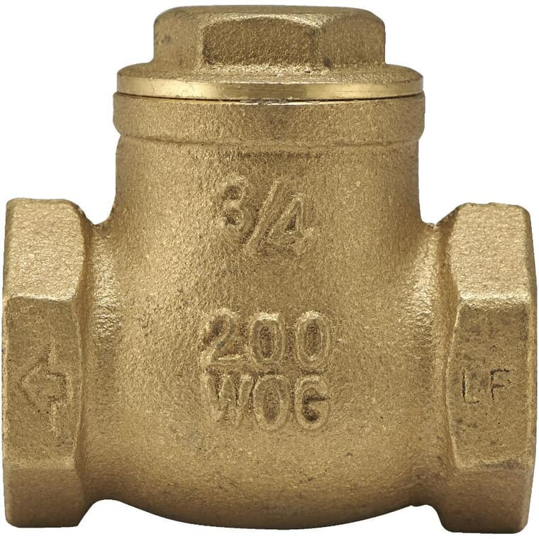 KonstruktIt Brass Swing Check Valve 3/4"