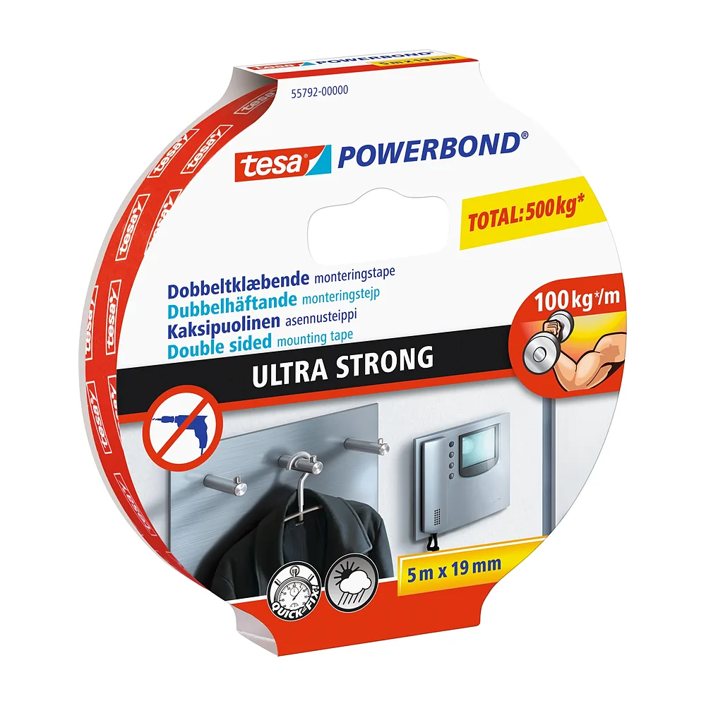 tesa Powerbond Ultra Strong Mounting Tape 5m x 19mm