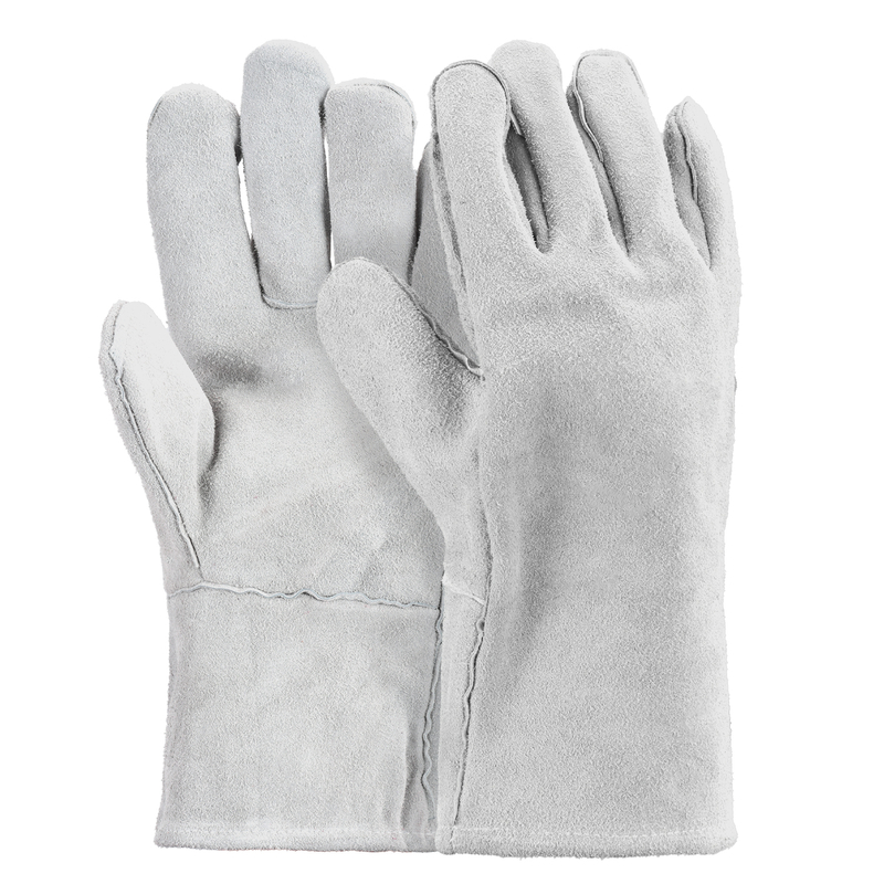 Leather Welding Gloves, Grey