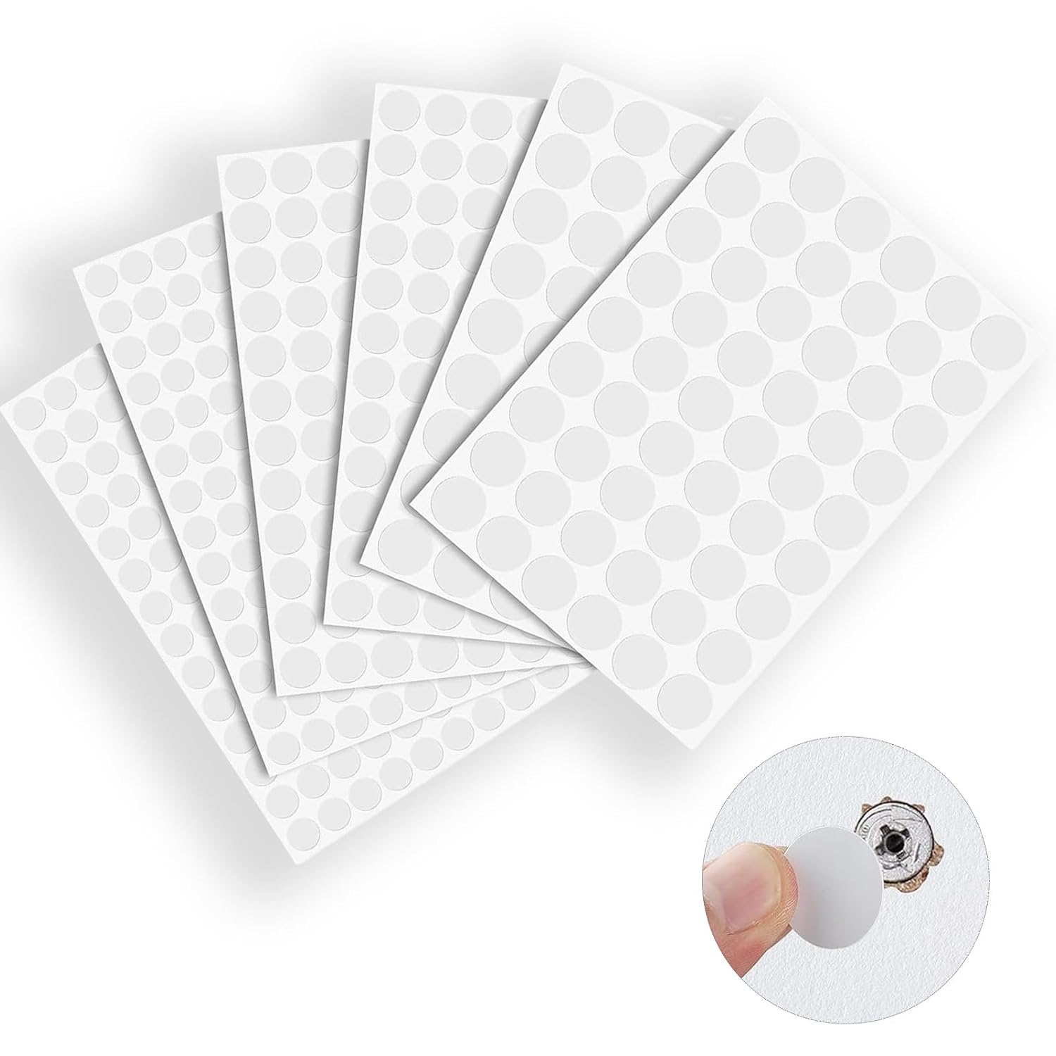 KonstruktIt Self-Adhesive Screw Covers, White