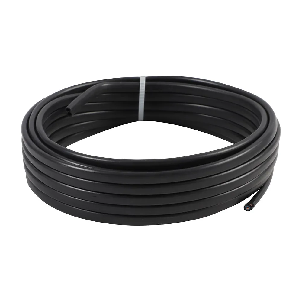 KonstruktIt Cabtyre Cable 0.75mm² 2-Core, Black – Per Metre