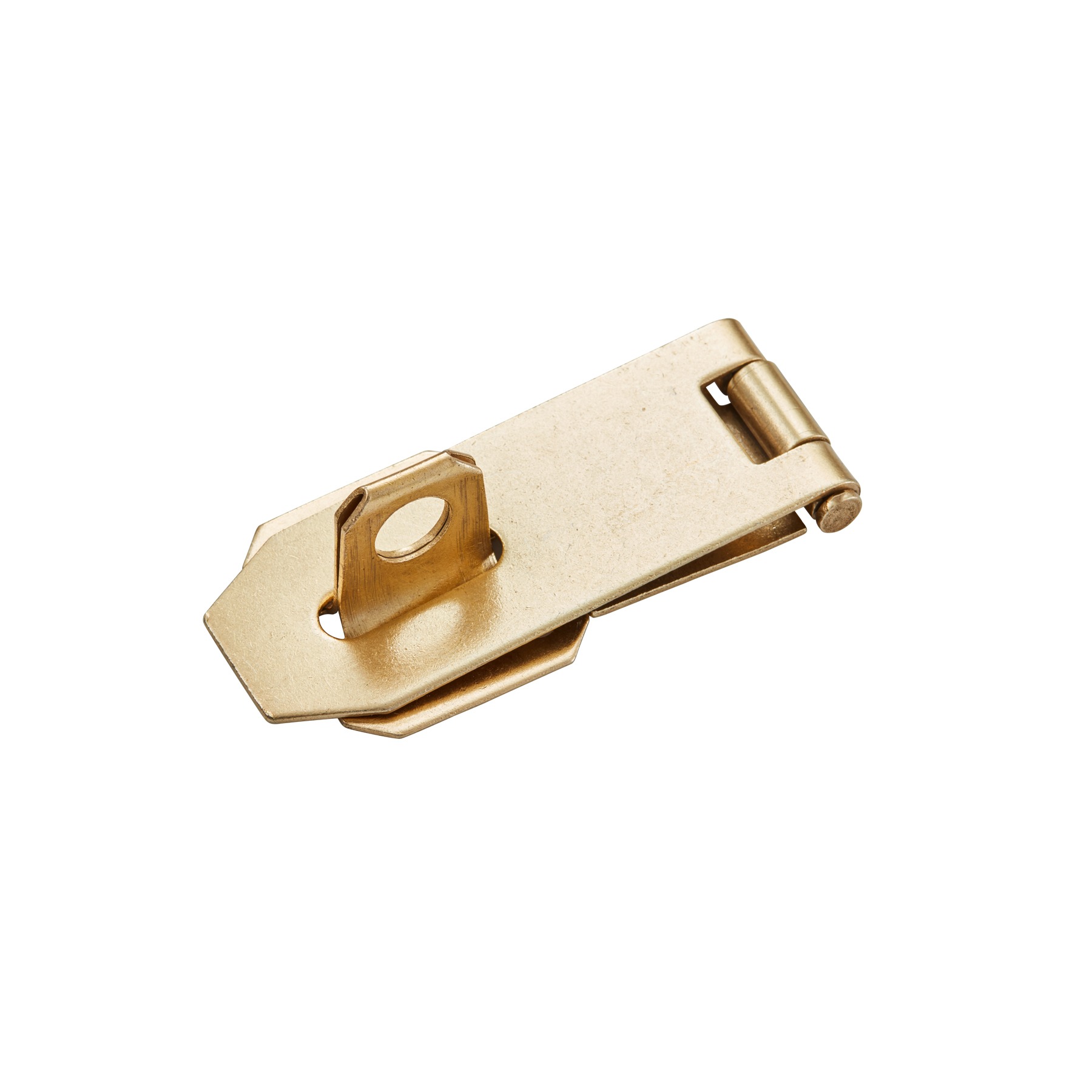 KonstruktIt Hasp & Staple with Plate, Brass 90mm