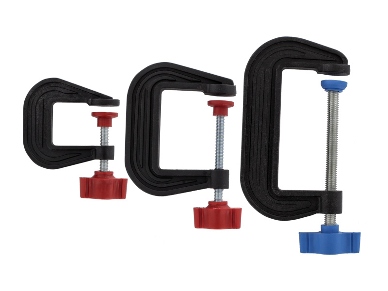 G-Clamp Set 3 Piece (25, 50, 75mm)