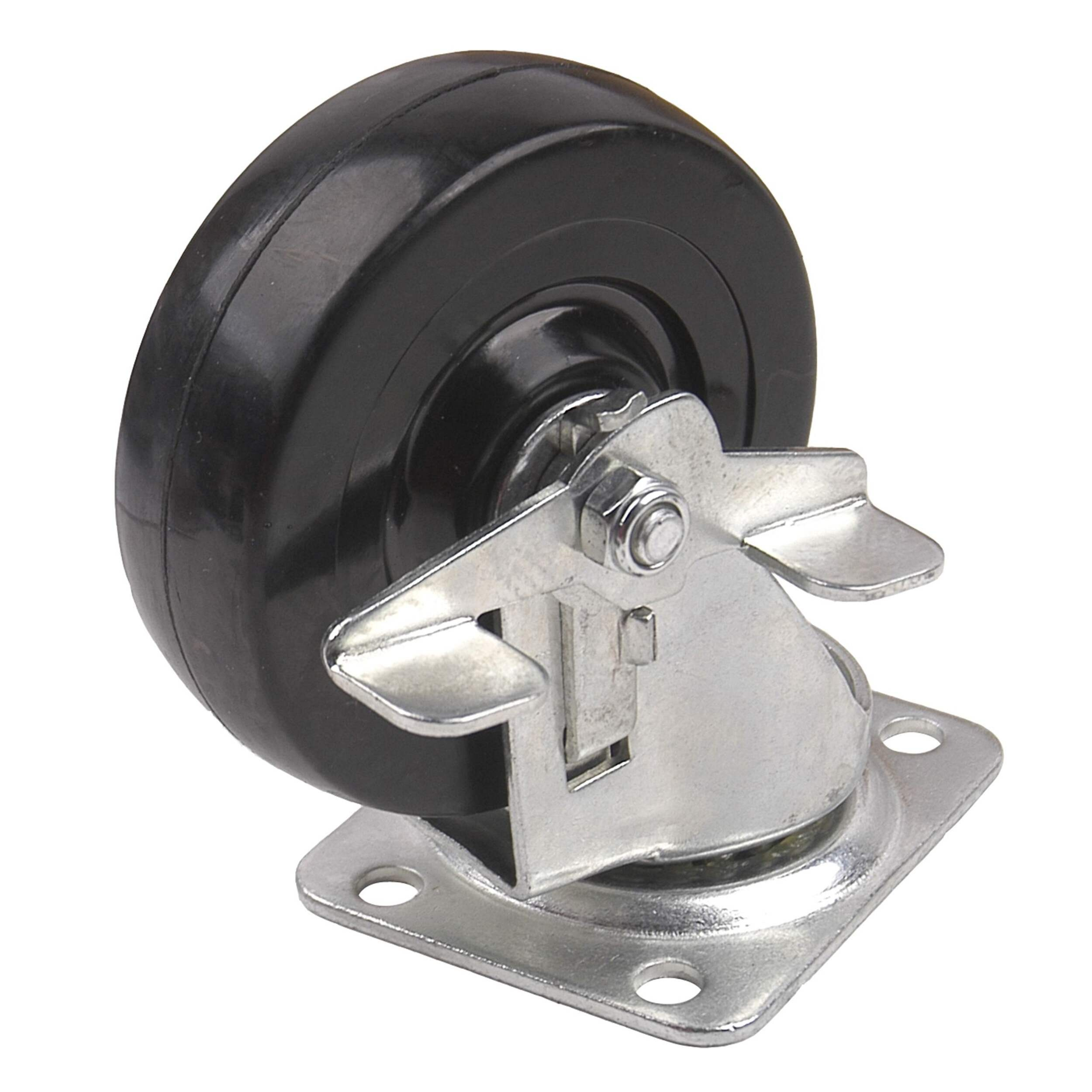 KonstruktIt Rubber Castor, Swivel with Brake