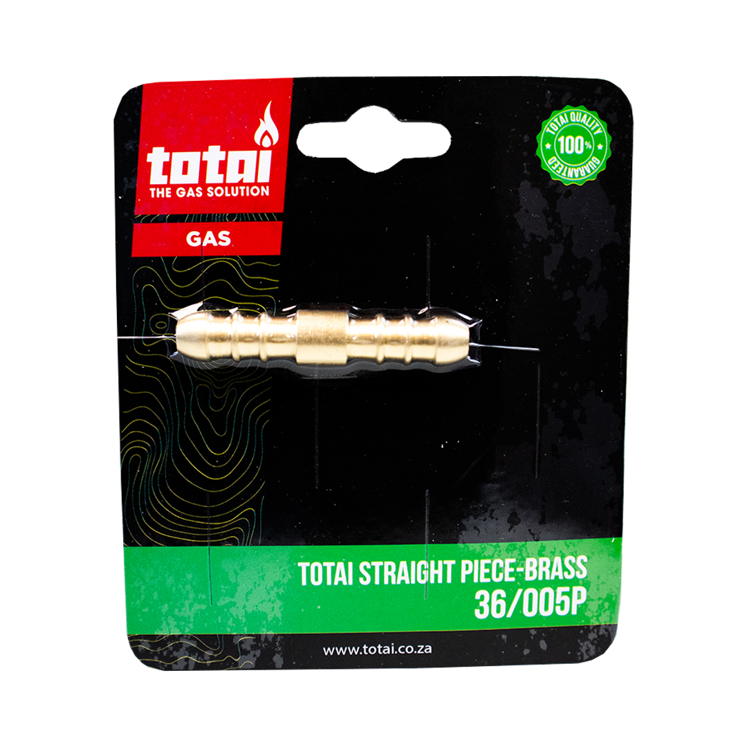 Totai Gas Straight Piece, Brass