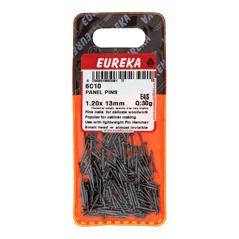 Eureka Panel Pins – 1.2 x 13mm – pack of 30