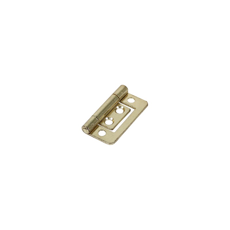 Flush Hinge 75mm, Electro Brass