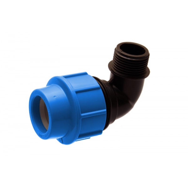 KonstruktIt HDPE Male Elbow 25mm x 3/4"
