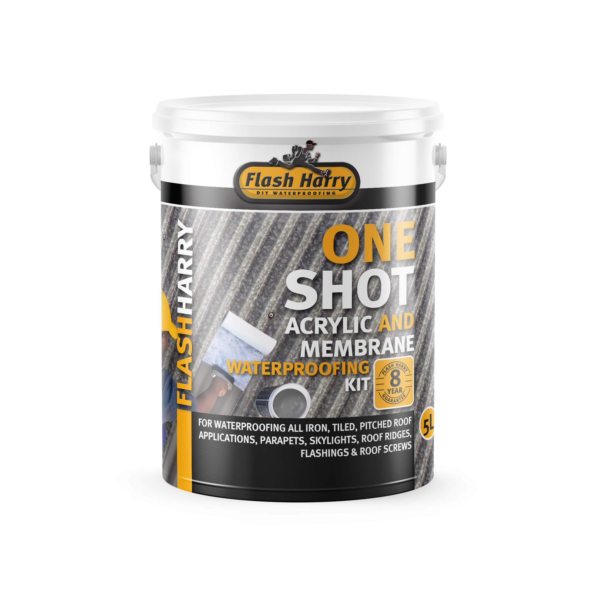Flash Harry One Shot Waterproofing Kit, Grey – 5L