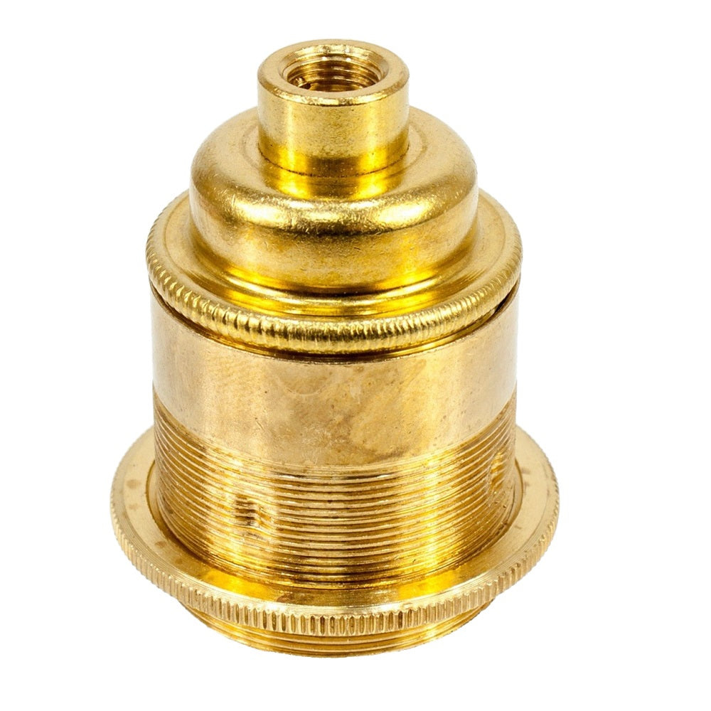Brass Lampholder, Threaded Entry