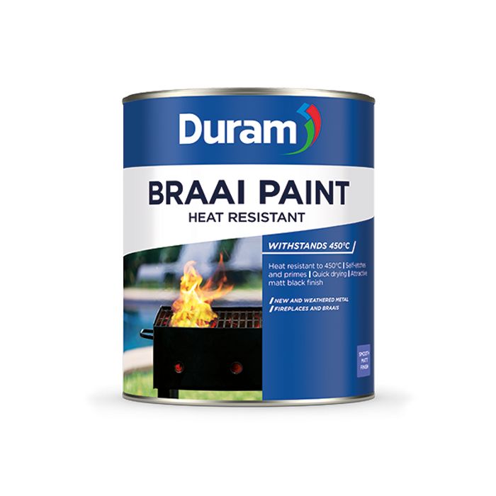 Duram Braai Paint Black – 1L