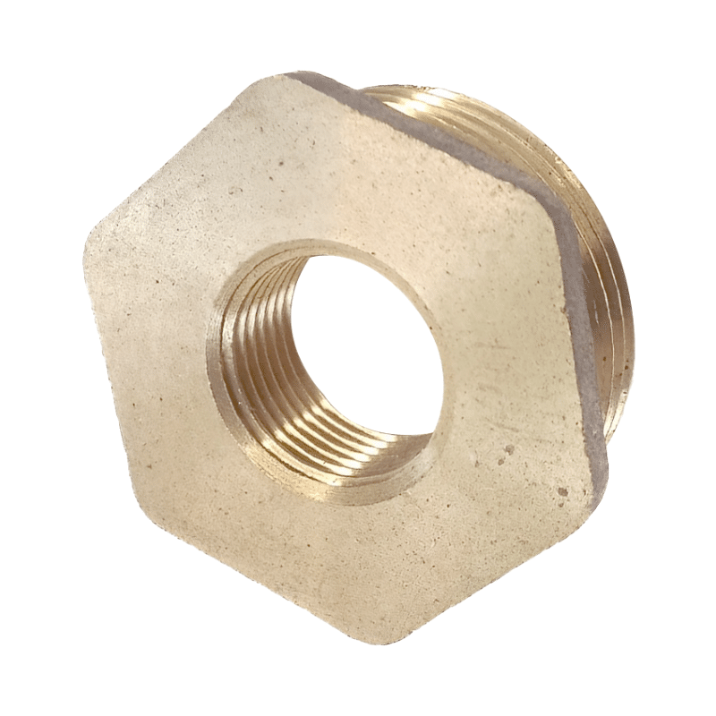 Brass Hex Reducing Bush 1/2" MxF