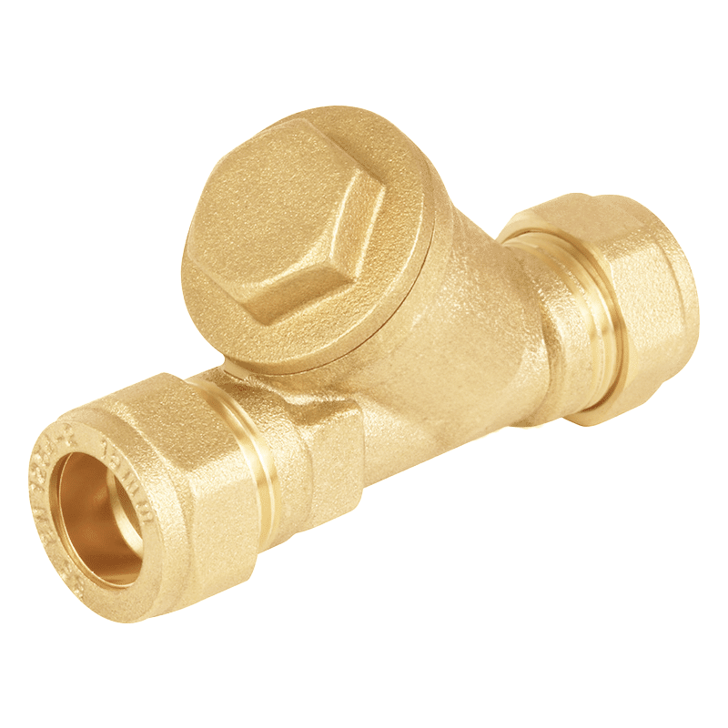 Brass In-Line Strainer 22mm FxF