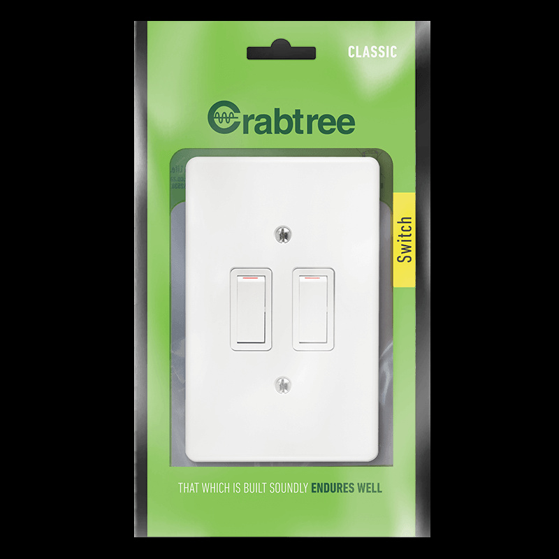 Crabtree 2-Lever Switch, Pre-Pack