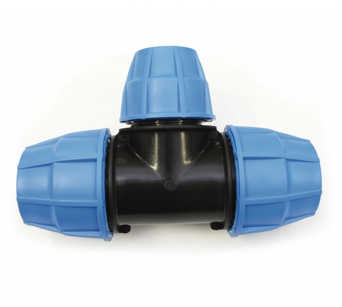 KonstruktIt HDPE Compression Tee, Reducing