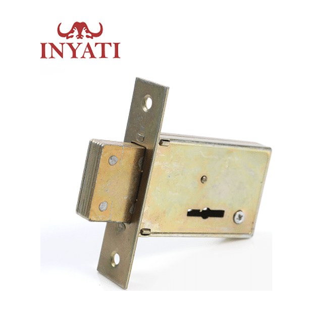 Inyati 5-Lever Double-Throw Gate Lock, Brass