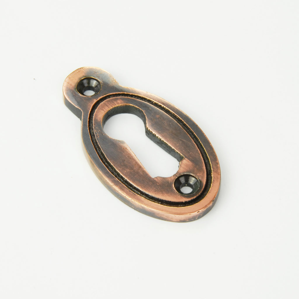 Keyhole Escutcheon, Antique Copper
