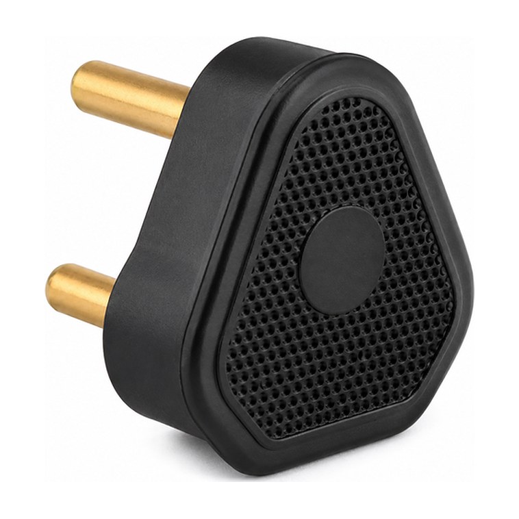 KonstruktIt Rubber Plug Top 16A, 3-Pin, Black