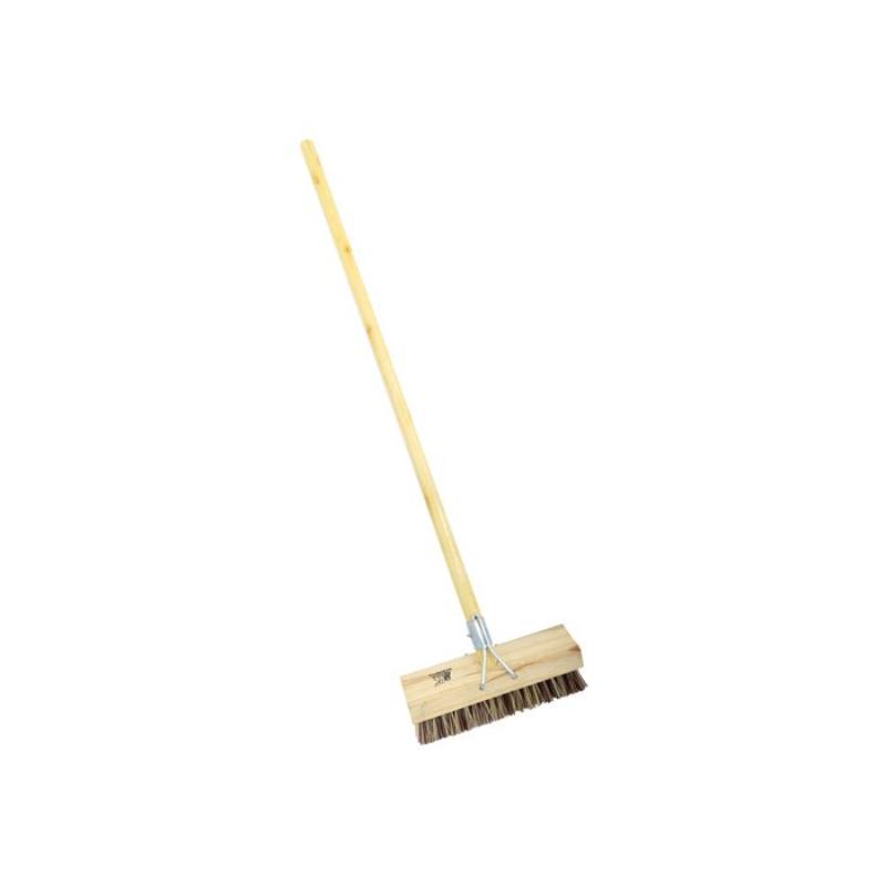 Academy Whisk Broom with 1.2m Wooden Handle