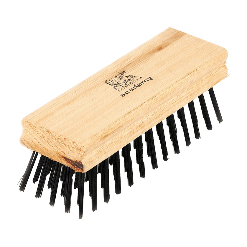 Academy Foundry Wire Brush, Fine Wire – Wooden Block