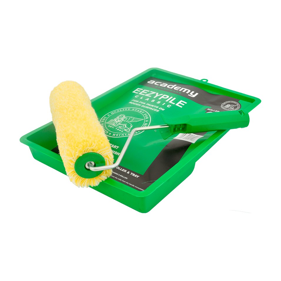 Academy Eezypile Paint Roller &amp; Tray Set 225mm