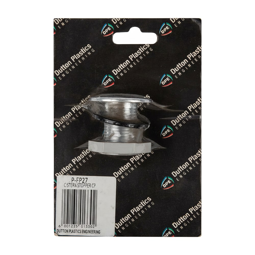 KonstruktIt Cistern Stopper, Chrome, Complete