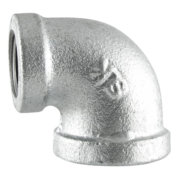 Galvanised Reducing Elbow 90 Degree 3/4" x 1/2"