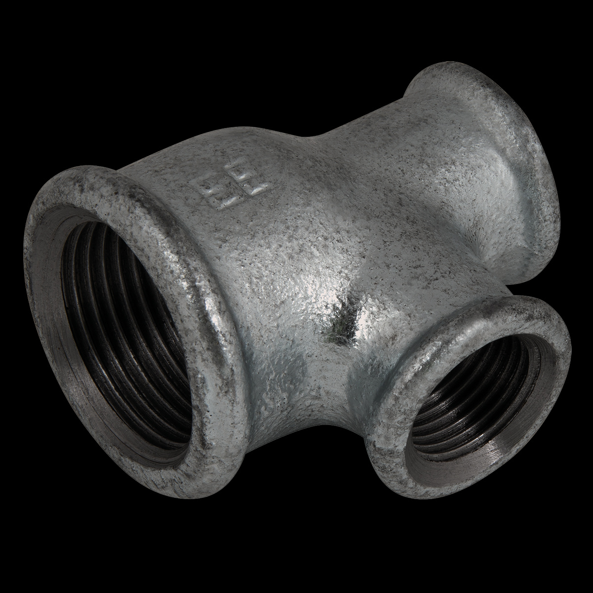 Galvanised Reducing Tee 1/2" x 1/2" x 3/4"