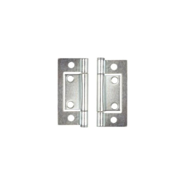 KonstruktIt Flush Hinge 50mm, Bright Steel