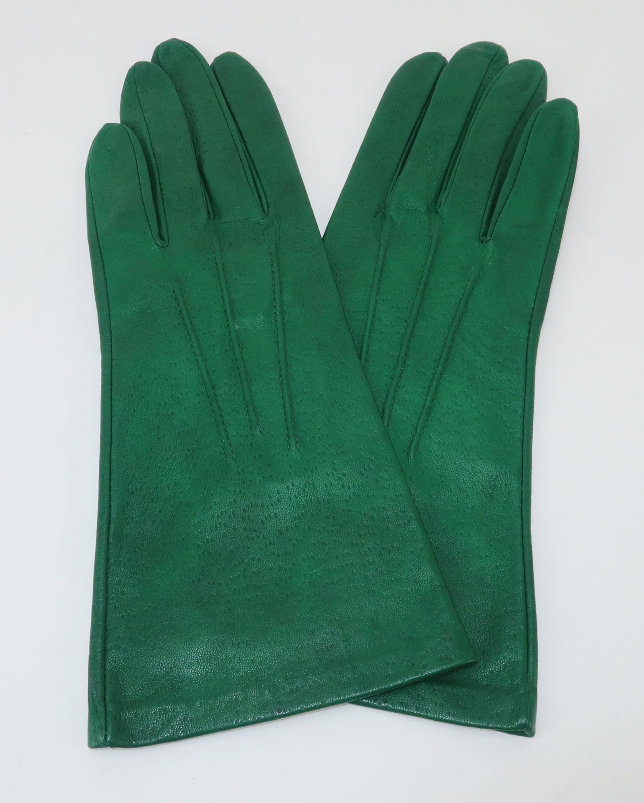 Economy Leather Gloves, Green
