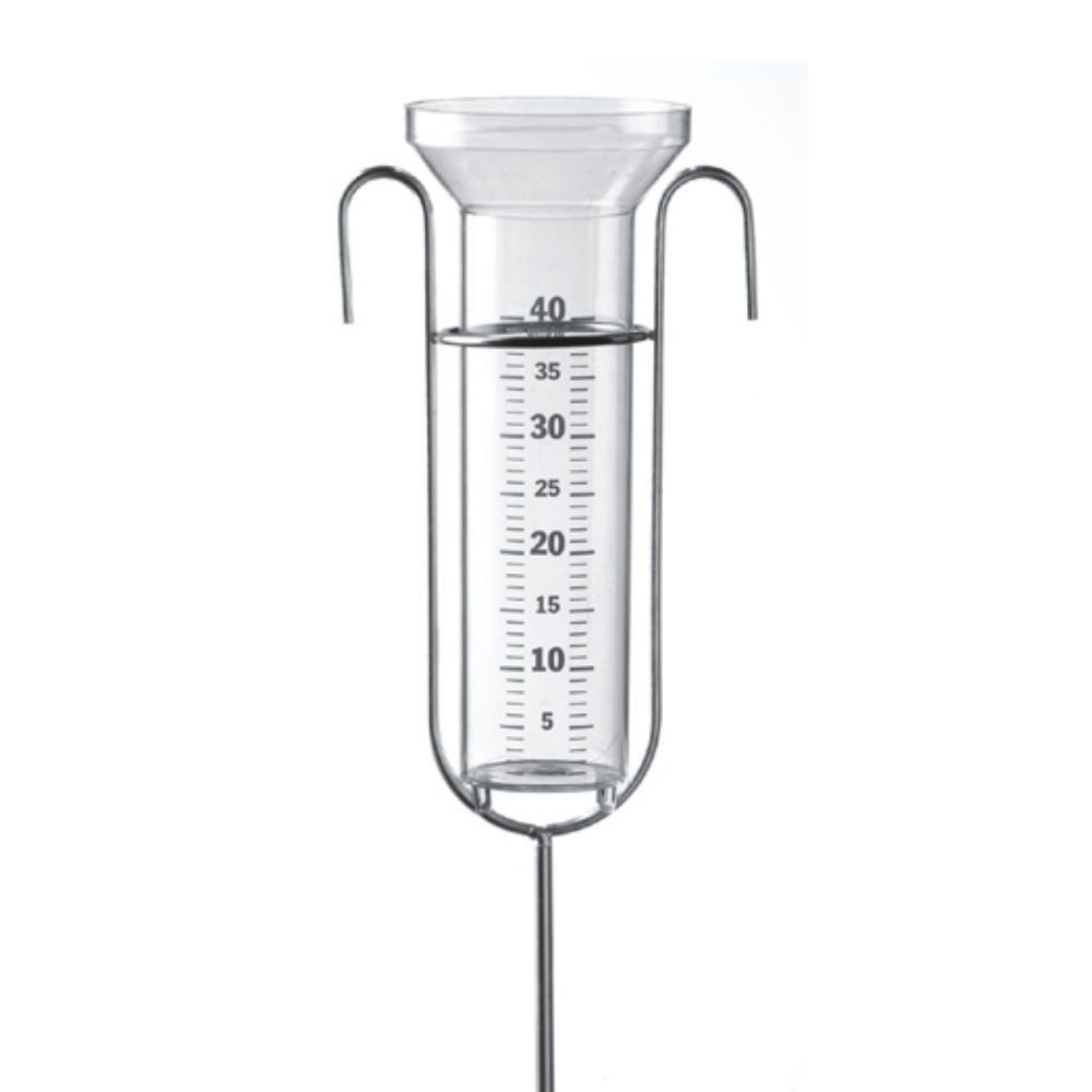 Rain Gauge with Metal Stand
