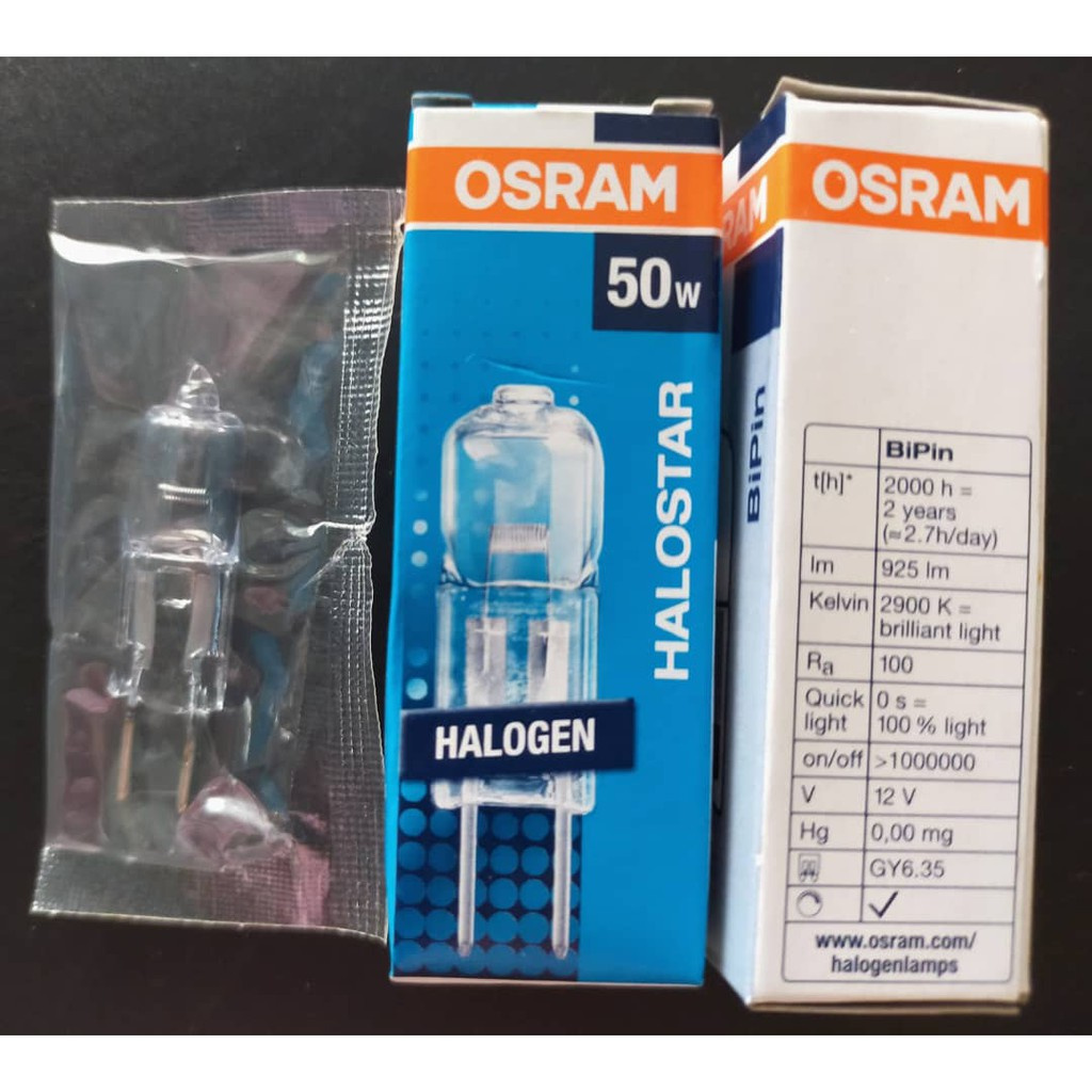 Osram Halostar Bi-Pin Halogen 12V 50W (64440)