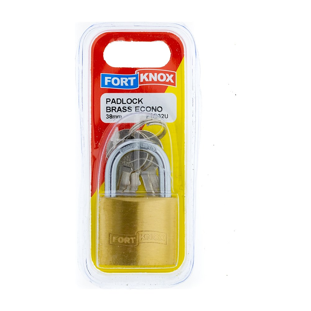 Brass Pad Lock Econo 38Mm